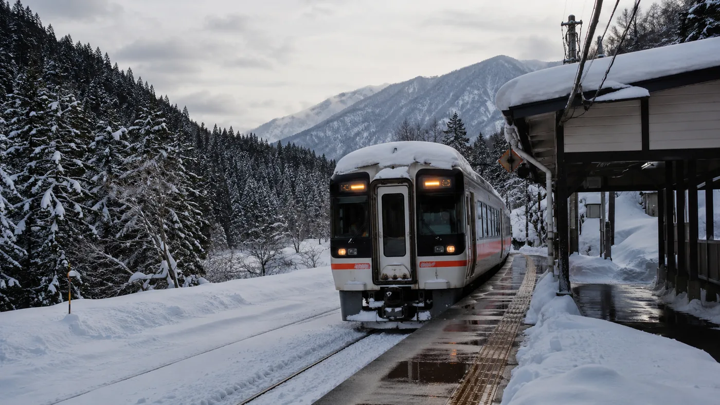 Der Waldweg von Kanbayashi Onsen hinauf zum Jigokudani Yaen-koen
